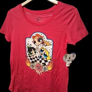 Powerpuff Girls Fuchsia Short Sleeve Tee